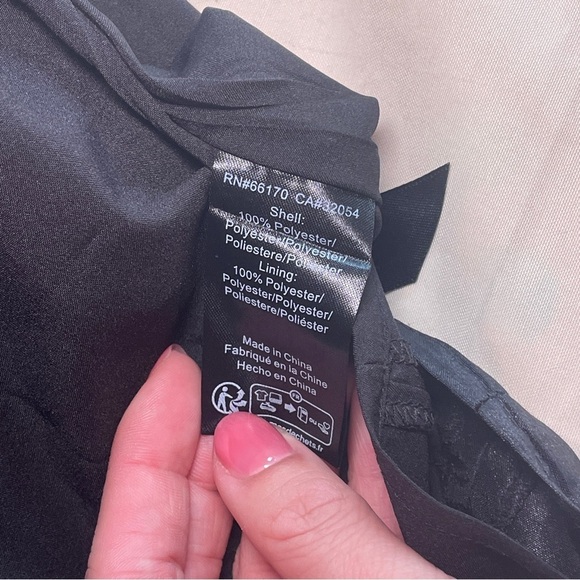 NEW! Anthropologie x Hutch- Off-The-Shoulder Bow Mini Dress Black Size Small - Picture 10 of 11